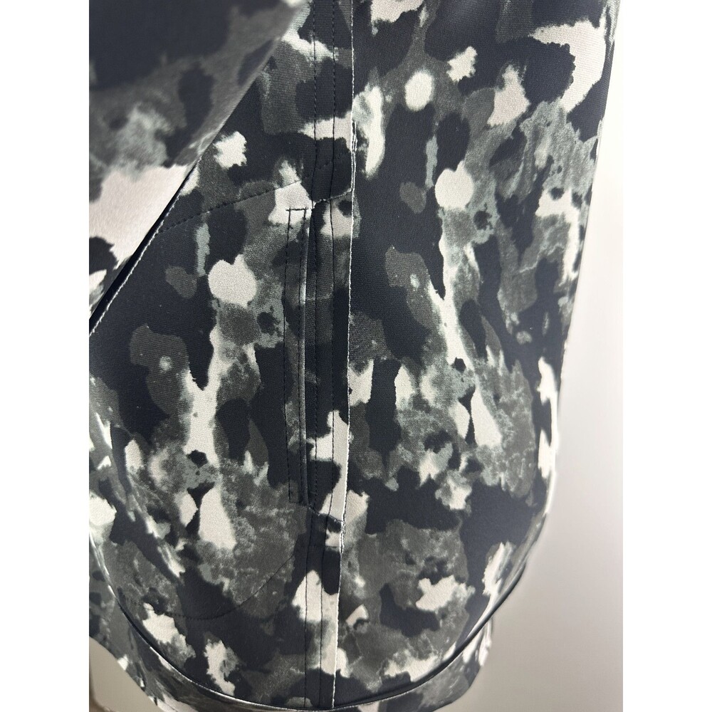 Norma Kamali Reversible Jacket Camo Pockets Full Zip Mock Neck Women's Large - Picture 10 of 16